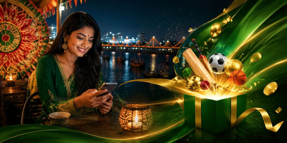 বরিশালে পহেলা বৈশাখের উৎসবে মোবাইলে ক্যাসিনো প্ল্যাটফর্ম ব্যবহার করছেন একজন
